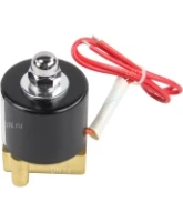 Клапан электромагнитный DN.ru VS100-VT-NC-24VAC 1/8″ Ду6 Ру10 прямого действия двухходовой, корпус - латунь, присоединение - внутренняя резьба, уплотнение - VITON, нормально-закрытый, катушка - 24 В AC