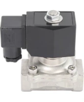 Клапан электромагнитный DN.ru VS231-ET-NC-24VDC 3/4″ Ду20 Ру7, соленоидный двухходовой, корпус - нержавеющая сталь 304, уплотнение - EPDM, резьбовой, нормально-закрытый, прямого действия, катушка - 24В