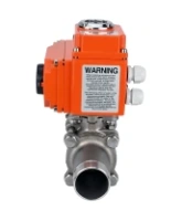 Кран шаровой DN.ru BV3232P(3pc)-FP-W-ISO-H LONG Ду100 Ру16 полнопроходной, под приварку, корпус - нержавеющая сталь SS316, уплотнение - PTFE, с 1/4-оборотным электроприводом QT-N-020EM-O1-380VAC-У1 380В HARK