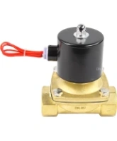 Клапан электромагнитный DN.ru VS100-VT-NC-24VAC 1 1/4″ Ду32 Ру10 прямого действия двухходовой, корпус - латунь, присоединение - внутренняя резьба, уплотнение - VITON, нормально-закрытый, катушка - 24 В AC