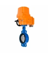 Затвор дисковый поворотный DN.ru WBV1413E-2W-Fb-H Ду100 Ру16, корпус - чугун GGG50, диск - чугун GGG40, уплотнение - EPDM, с электроприводом DN.ru QT-EX-010EM-O2-220VAC-У1