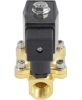 Клапан электромагнитный DN.ru VS200-ET-NC-24VDC 1/2″ Ду15 Ру7, соленоидный двухходовой, корпус - латунь, уплотнение - EPDM, резьбовой, нормально-закрытый, прямого действия, катушка - 24В