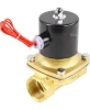 Клапан электромагнитный DN.ru VS100-NT-NC-24VAC 1 1/4″ Ду32 Ру10 прямого действия двухходовой, корпус - латунь, присоединение - внутренняя резьба, уплотнение - NBR, нормально-закрытый, катушка - 24 В AC