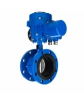Затвор дисковый поворотный DN.ru WBV1331E-2W-F-H Ду125 Ру16 фланцевый, корпус - чугун GGG40, диск - нержавеющая сталь 304, уплотнение - EPDM, с электроприводом QT-N-030M-O2-220VAC-У1 с моментной муфтой 220В