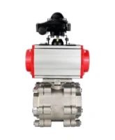 Кран шаровой DN.ru BV3232P(3pc)-FP-SW-ISO-H Ду65 Ру63 полнопроходной, корпус - нержавеющая сталь SS316, под приварку, с пневмоприводом PA-SA-130, пневмораспределителем 4M310-08 AC220V, БКВ APL-210N