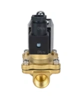 Клапан электромагнитный DN.ru VS300-ET-NC-24VDC 1/4″ Ду8 Ру10, соленоидный двухходовой, корпус - латунь, уплотнение - EPDM, резьбовой, нормально-закрытый, прямого действия, катушка - 24В