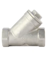 Фильтр сетчатый Dn.ru FMY3232P-T 1 1/4″ Ду32 Ру16, Y-образный, корпус - нержавеющая сталь 316, резьбовой