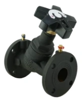 Клапан балансировочный DN.ru VB1431V-F Ду50 Ру16 чугунный, фланцевый, с ниппелями