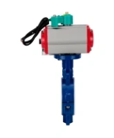 Затвор дисковый поворотный DN.ru WBV3434Pf-2W-Fb-R Ду200 Ру16 корпус - углеродистая сталь WCB, диск - углеродистая сталь WCB, футерованный PTFE, уплотнение - PTFE, с PA-DA-105, 4M310-08 AC220V и ALS200D