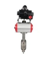 Затвор дисковый поворотный DN.ru WBV3131N-2W-Fb-H Ду65 Ру16, корпус - нержавеющая сталь 304, диск - нержавеющая сталь 304, уплотнение - NBR, с пневмоприводом DN.ru PA-SA-105, пневмораспределителем DN.ru 4M310-08 AC220V и БКВ DN.ru APL-410N EX