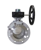 Кран шаровой DN.ru BV3232P(2pc)-FP-F-ISO-H Ду50 Ру40 полнопроходной двухходовой, нержавеющая сталь, фланцевый, уплотнение - PTFE, с ISO-фланцем и редуктором DN.ru HGB RQN1-180Z с индикатором положения