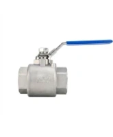 Кран шаровой DN.ru BV3232P(2pc)-FP-T-H Ду40 Ру140 полнопроходной двухходовой, нержавеющая сталь 316, внутренняя резьба, уплотнение - PTFE, ручка-рычаг
