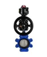 Затвор дисковый поворотный DN.ru WBV1631E-2W-Fb-H Ду125 Ру16 LUG корпус - чугун QT450, диск - нержавеющая сталь 304, уплотнение - EPDM, с пневмоприводом PA-DA-105-1 и БКВ APL-510N EX