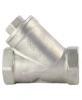 Фильтр сетчатый Dn.ru FMY3232P-T 1 1/2″ Ду40 Ру16, Y-образный, корпус - нержавеющая сталь 316, резьбовой
