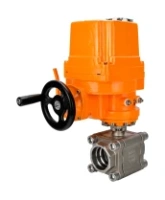Кран шаровой DN.ru BV3232P(3pc)-FP-SW-ISO-H Ду50 Ру63 полнопроходной, корпус - нержавеющая сталь SS316, под приварку, с 1/4-оборотным взрывозащищенным электроприводом QT-EX-010EM-O2-220VAC-У1