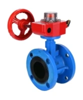 Затвор дисковый поворотный DN.ru WBV1313E-2W-F-H Ду100 Ру16 фланцевый, корпус - чугун GGG40, диск - чугун GGG40, уплотнение - EPDM, с редуктором DN.ru HGBF RQN1-180Z