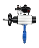 Затвор дисковый поворотный DN.ru WBV1132N-2W-Fb-H Ду125 Ру16, корпус - чугун GG25, диск - нержавеющая сталь 316L, уплотнение - NBR, с пневмоприводом PA-DA-105-1 двойного действия, пневмораспределителем 4M310-08 DC24V, БКВ APL-410N EX, БПВ AFC2000