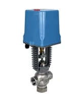 Клапан регулирующий DN.ru VRg1-31M-PED-T 1 1/2″ Ду40 Ру25 двухходовой, односедельный, резьбовой, корпус - нержавеющая сталь AISI304, уплотнение - металл с электроприводом XCK220-1500 AC220V