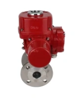 Кран шаровой DN.ru BV3232P(2pc)-FP-F-ISO-H Ду100 Ру16 полнопроходной двухходовой, нержавеющая сталь, фланцевый, уплотнение - PTFE, с 1/4-оборотным электроприводом DN.ru QT-EX-020M-O2-220VAC-У1