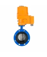 Затвор дисковый поворотный DN.ru WBV1331E-2W-F-H Ду125 Ру16 фланцевый, корпус - чугун GGG40, диск - нержавеющая сталь 304, уплотнение - EPDM, с электроприводом QT-EX-030M-O2-220VAC-У1 с моментной муфтой 220В