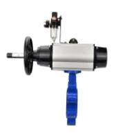 Затвор дисковый поворотный DN.ru WBV1631E-2W-Fb-H Ду125 Ру16 LUG корпус - чугун QT450, диск - нержавеющая сталь 304, уплотнение - EPDM, с пневмоприводом DN.ru PA-DA-105-1, пневмораспределителем 4M310-08 AC220V и БПВ AFC2000