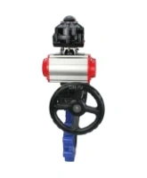 Затвор дисковый поворотный DN.ru WBV1631E-2W-Fb-H Ду125 Ру16 LUG корпус - чугун QT450, диск - нержавеющая сталь 304, уплотнение - EPDM, с пневмоприводом PA-DA-105, пневмораспределителем 4M310-08 AC220V, БКВ APL-510N EX и дублером MON3-700-T38-ISO