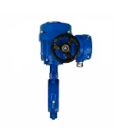 Затвор дисковый поворотный DN.ru WBV3434Pf-2W-Fb-H Ду80 Ру16 корпус - углеродистая сталь WCB, диск - углеродистая сталь WCB, футерованный PTFE, уплотнение - PTFE, с электроприводом DN.ru QT-N-010M-O2-220VAC-У1