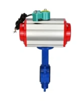 Затвор дисковый поворотный DN.ru WBV1132N-2W-Fb-H Ду125 Ру16 корпус - чугун GG25, диск - нержавеющая сталь 316L, уплотнение - NBR, с пневмоприводом PA-DA-105, пневмораспределителем 4M310-08 AC220V и магнитным переключателем ALS200D