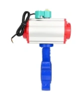 Затвор дисковый поворотный DN.ru WBV1616E-2W-Fb-H Ду50 Ру16 LUG межфланцевый, корпус - чугун QT450, диск - чугун QT450, уплотнение - EPDM, с пневмоприводом PA-SA-083, пневмораспределителем 4M310-08 220В NAMUR и магнитным переключателем ALS200D