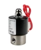 Клапан электромагнитный DN.ru VS131-ET-NC-220VAC 1/4″ Ду8 Ру10, соленоидный двухходовой, корпус - нержавеющая сталь 304, уплотнение - EPDM, резьбовой, нормально-закрытый, прямого действия, катушка - 220В