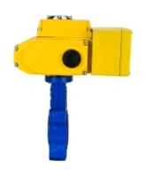 Затвор дисковый поворотный DN.ru WBV1631E-2W-Fb-H Ду100 Ру16 LUG корпус - чугун QT450, диск - нерж.сталь 304, уплотнение - EPDM, с электроприводом 1/4-оборотным QT-N-010EM-A1-220VAC-У1 HARK c датчиком обратн. связи и вход.управл. сигналом 4-20мА HARK