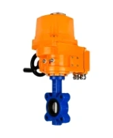 Затвор дисковый поворотный DN.ru WBV1616E-2W-Fb-H Ду100 Ру16 LUG межфланцевый, корпус - чугун QT450, диск - чугун QT450, уплотнение - EPDM, с электроприводом DN.ru QT-EX-010EM-O2-220VAC-У1 220В