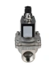 Клапан электромагнитный DN.ru VS331-VT-NO-220VAC 1/2″ Ду15 Ру10, соленоидный двухходовой, корпус - нержавеющая сталь 304, уплотнение - Viton, резьбовой, нормально-открытый, прямого действия, катушка - 220В