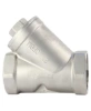 Фильтр сетчатый Dn.ru FMY3232P-T 2 1/2″ Ду65 Ру16, Y-образный, корпус - нержавеющая сталь 316, резьбовой