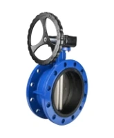 Затвор дисковый поворотный DN.ru WBV1313E-2W-F-R Ду250 Ру16 фланцевый, корпус - чугун GGG40, диск - чугун GGG40, уплотнение - EPDM, управление – редуктор, с ISO-фланцем F10, квадрат штока 22х22