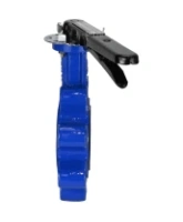 Затвор дисковый поворотный DN.ru WBV1631E-2W-Fb-H Ду125 Ру16 LUG межфланцевый, корпус - чугун QT450, диск - нержавеющая сталь 304, уплотнение - EPDM, с рукояткой