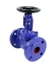 Клапан запорный сильфонный DN.ru VSO1121M-F-S Ду40 Ру16, фланцевый, корпус - чугун GG25, уплотнение - металл, управление - штурвал