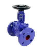 Клапан запорный сильфонный DN.ru VSO1121M-F-S Ду40 Ру16, фланцевый, корпус - чугун GG25, уплотнение - металл, управление - штурвал