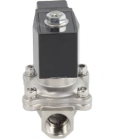 Клапан электромагнитный DN.ru VS231-ET-NC-24VDC 1/2″ Ду15 Ру7, соленоидный двухходовой, корпус - нержавеющая сталь 304, уплотнение - EPDM, резьбовой, нормально-закрытый, прямого действия, катушка - 24В