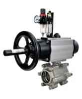 Кран шаровой DN.ru BV3232P(3pc)-FP-SW-ISO-H Ду100 Ру63 полнопроходной, корпус - нержавеющая сталь SS316, под приварку, с пневмоприводом PA-DA-105-1, пневмораспределителем 4M310-08 DC24V, БПВ AFC2000