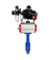 Затвор дисковый поворотный DN.ru WBV1132N-2W-Fb-H Ду125 Ру16, корпус - чугун GG25, диск - нержавеющая сталь 316L, уплотнение - NBR, с пневмоприводом DN.ru PA-DA-105, пневмораспределителем 4M310-08 AC220V, БКВ APL-410N EX, БПВ AFC2000