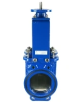 Задвижка шиберная DN.ru GVKN1331N-2W-Fb-ISO Ду150 Ру10 двусторонняя, межфланцевая, шпиндель - невыдвижной, корпус - чугун GGG40, шибер - нержавеющая сталь 304, уплотнение - NBR, с ISO-фланцем и голым штоком, круглый шток 18, F10