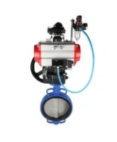 Затвор дисковый поворотный DN.ru WBV1132N-2W-Fb-H Ду250 Ру16, корпус - чугун GG25, диск - нержавеющая сталь 316L, NBR, с пневмоприводом PA-DA-140, пневмораспределителем 4M310-08 AC220V, БКВ APL-210N, ручным дублером MON4-1200-T54-ISO, БПВ AFC2000