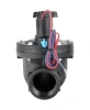 Клапан электромагнитный DN.ru VS1141-NT-NC-24VDC 3″ Ду80 Ру10 соленоидный двухходовой пилотного действия, корпус - пластик PA66, уплотнение - NBR, внутренняя резьба, нормально закрытый (НЗ), катушка 24В DC