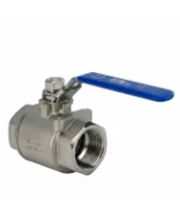 Кран шаровой DN.ru BV3232P(2pc)-FP-T-H Ду32 Ру140 полнопроходной двухходовой, нержавеющая сталь 316, внутренняя резьба, уплотнение - PTFE, ручка-рычаг
