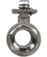 Кран шаровой DN.ru BV3232P(2pc)-FP-T-ISO-H Ду50 Ру63 полнопроходной двухходовой, нержавеющая сталь 316, внутренняя резьба, уплотнение - PTFE, с ISO-фланцем и рукояткой, 14х14, F05/F07