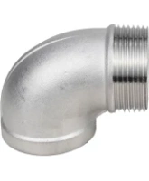 Отвод (уголок) DN.ru ВР-НР-304 1/2″ Ду15 Ру16 угол 90°, корпус - нержавеющая сталь 304, присоединение - внутренняя / наружная резьба