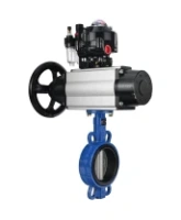 Затвор дисковый поворотный DN.ru WBV1132N-2W-Fb-H Ду125 Ру16, корпус - чугун GG25, диск - нержавеющая сталь 316L, уплотнение - NBR, с пневмоприводом PA-DA-105-1, пневмораспределителем 4M310-08 AC220V, БКВ APL-510N EX, БПВ AFC2000