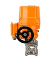 Кран шаровой DN.ru BV3232P(3pc)-FP-SW-ISO-H Ду50 Ру63 полнопроходной, корпус - нержавеющая сталь SS316, под приварку, с 1/4-оборотным взрывозащищенным электроприводом QT-EX-010EM-O2-220VAC-У1