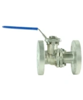 Кран шаровой DN.ru BV3232P(2pc)-FP-F-ISO-H Ду15 Ру40, корпус - нержавеющая сталь 316, уплотнение - PTFE, полнопроходной фланцевый с ISO-фланцем и рукояткой, 9х9, F03/F04